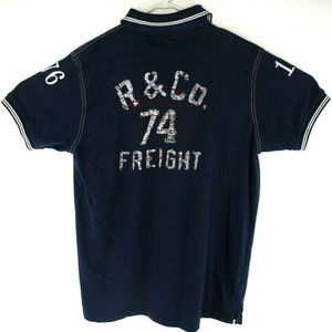 Aceman Mens Short Sleeve Graphic Polo Shirt Sz XXL